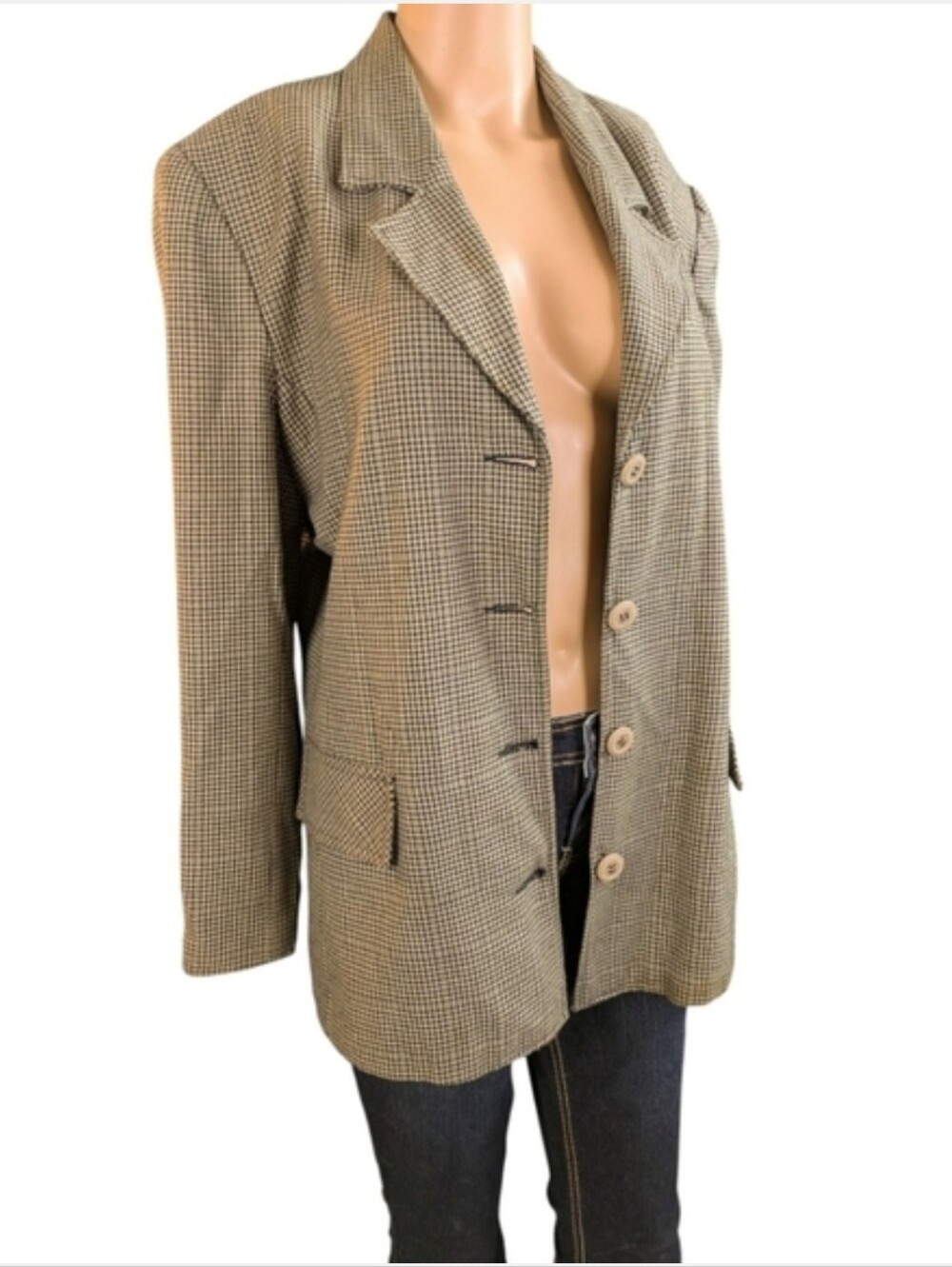 Vintage Houndstooth Blazer